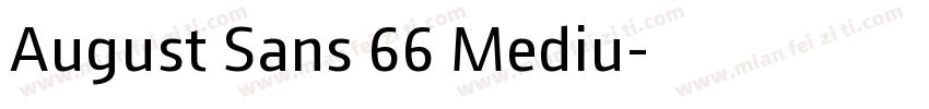August Sans 66 Mediu字体转换